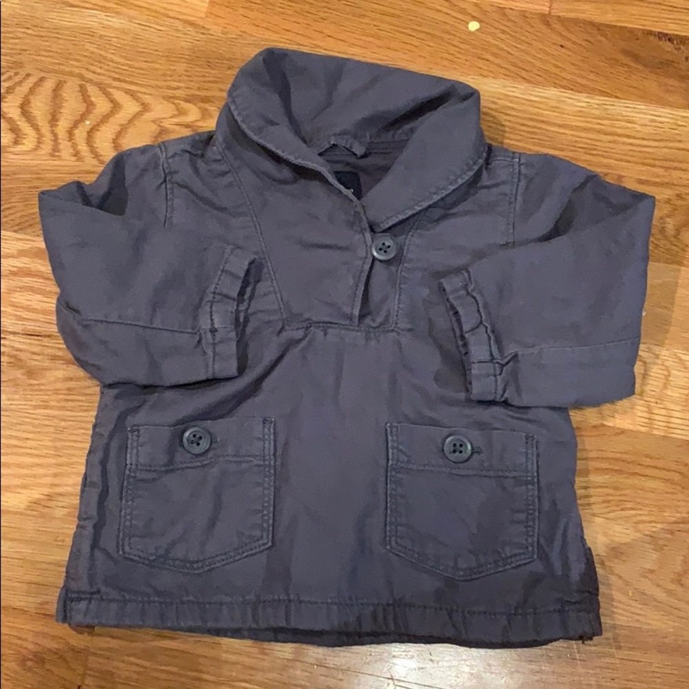 Baby gap shawl neck denim like sweat shirt
